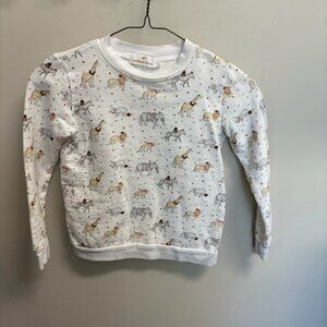 SAL & PIMENTA unisex Christmas Animals sweatshirt in white
